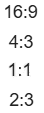Aspect Ratios