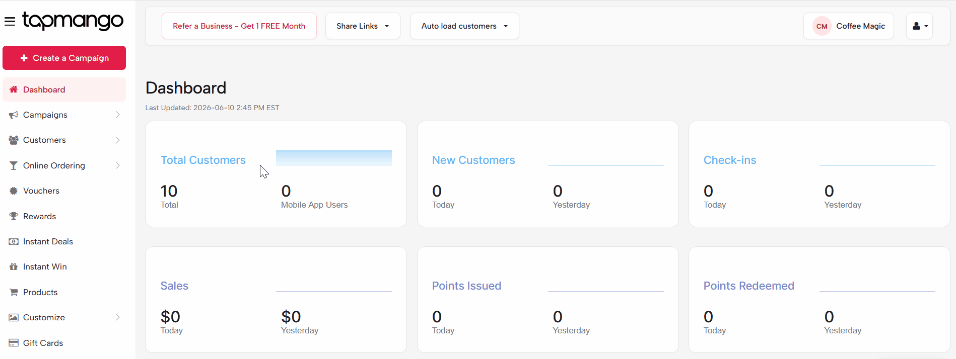 New Sync on the Catalog Sync page